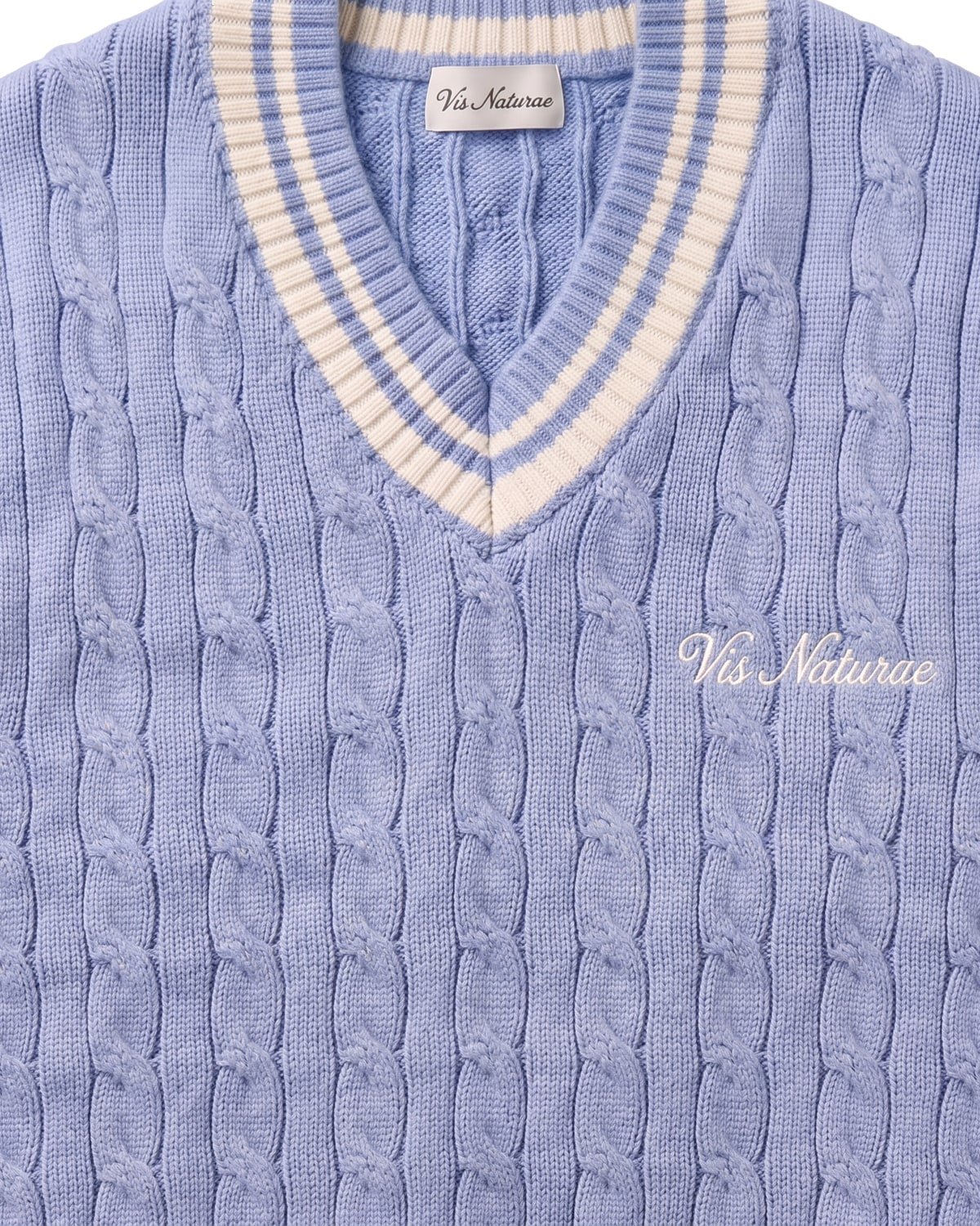 Pavilion Cable Vest, fabric detail