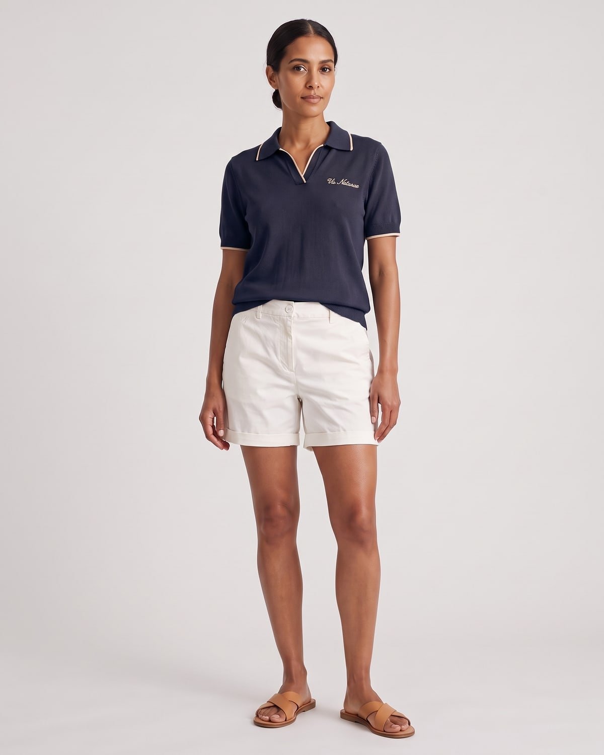 Promenade Knit Polo, fabric detail