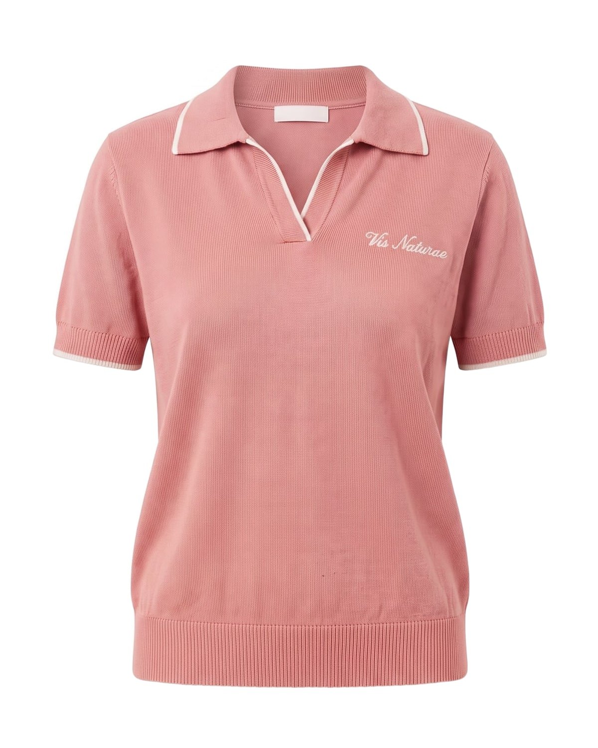 Promenade Knit Polo in Pink