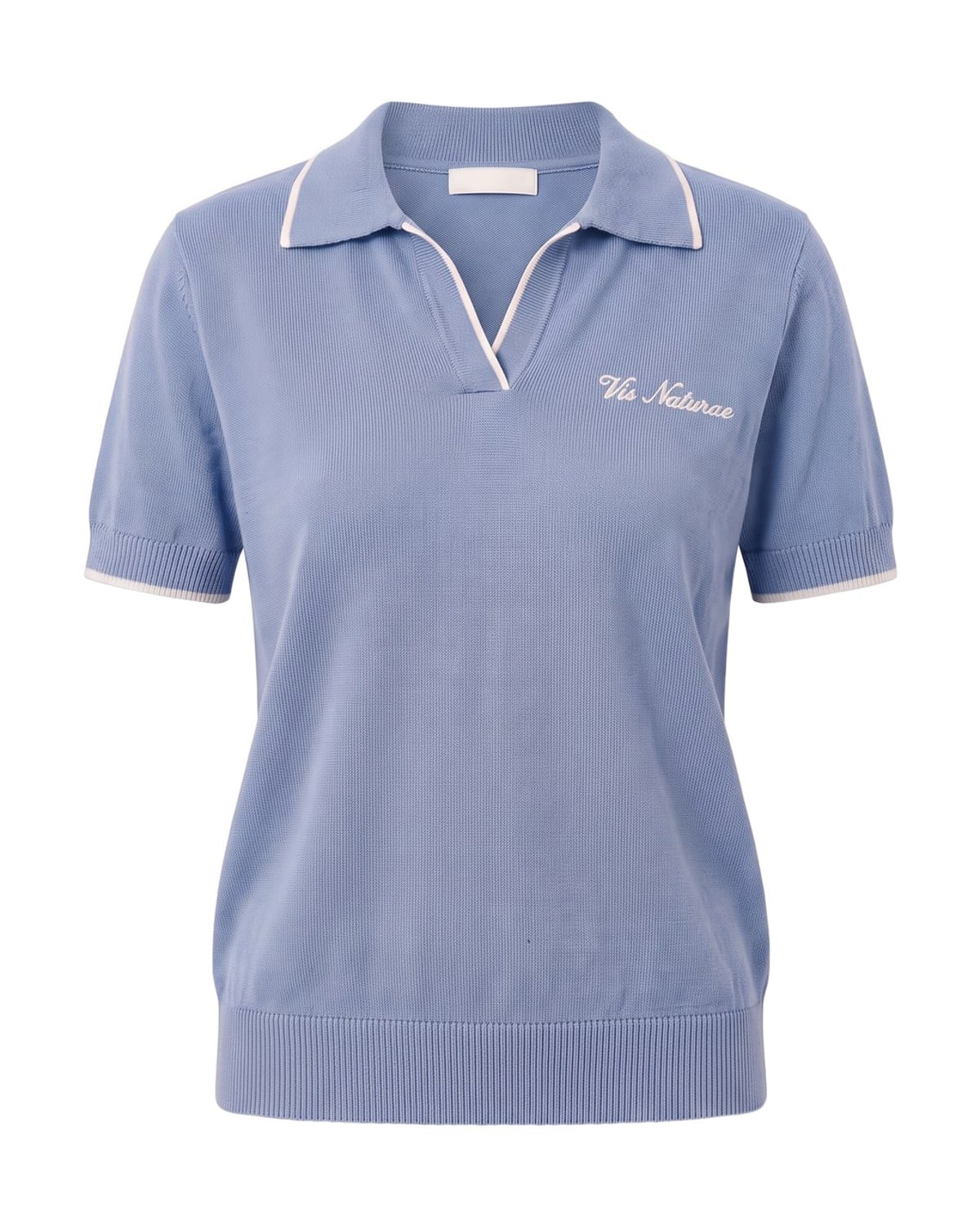 Promenade Knit Polo in Sky
