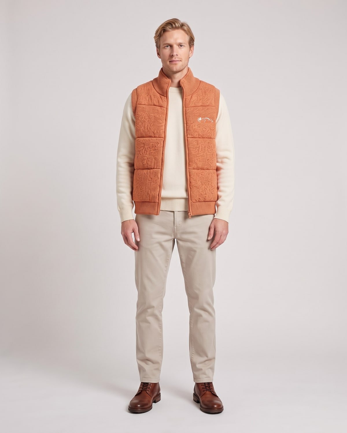 Ridge Knit Gilet, fabric detail