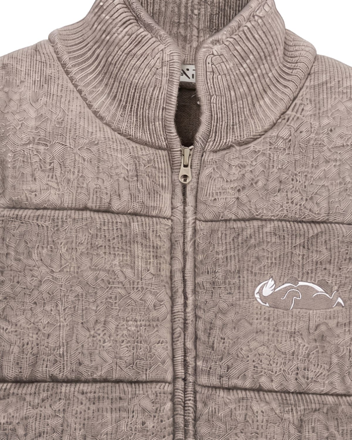 Ridge Knit Gilet, fabric detail