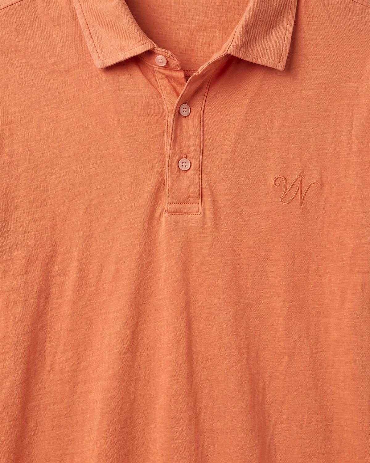 Riviera Linen Polo, fabric detail