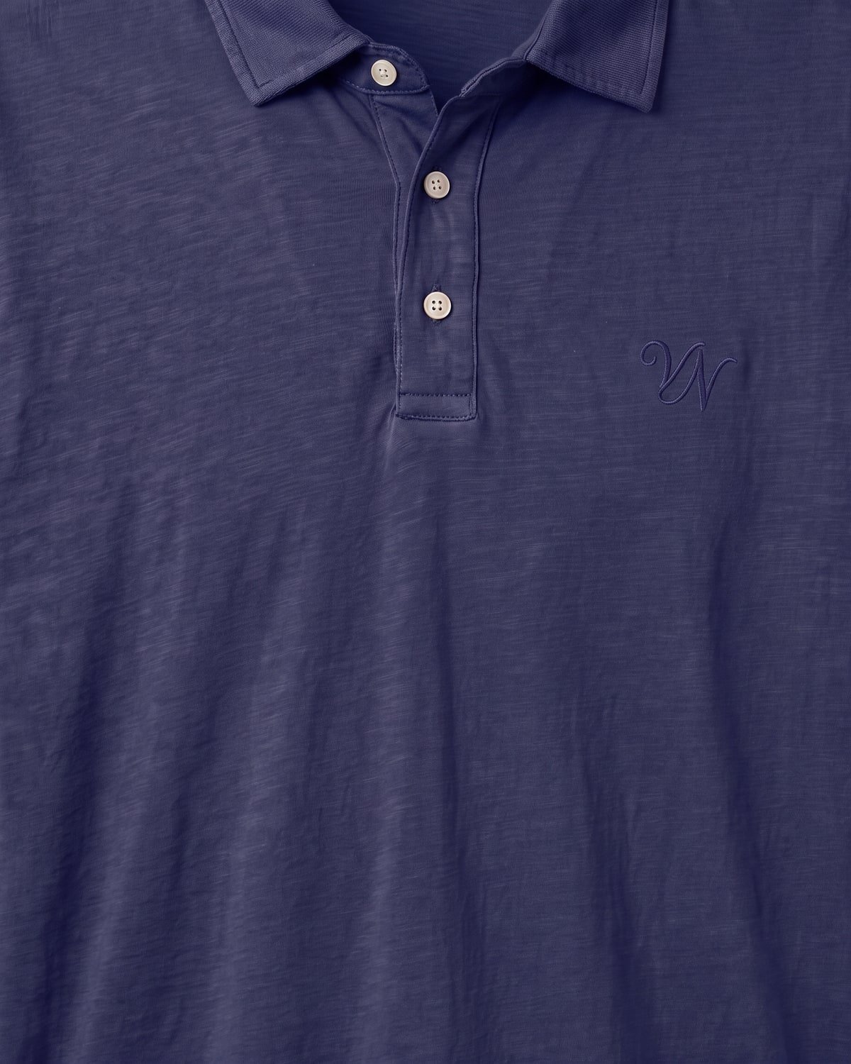 Riviera Linen Polo, fabric detail