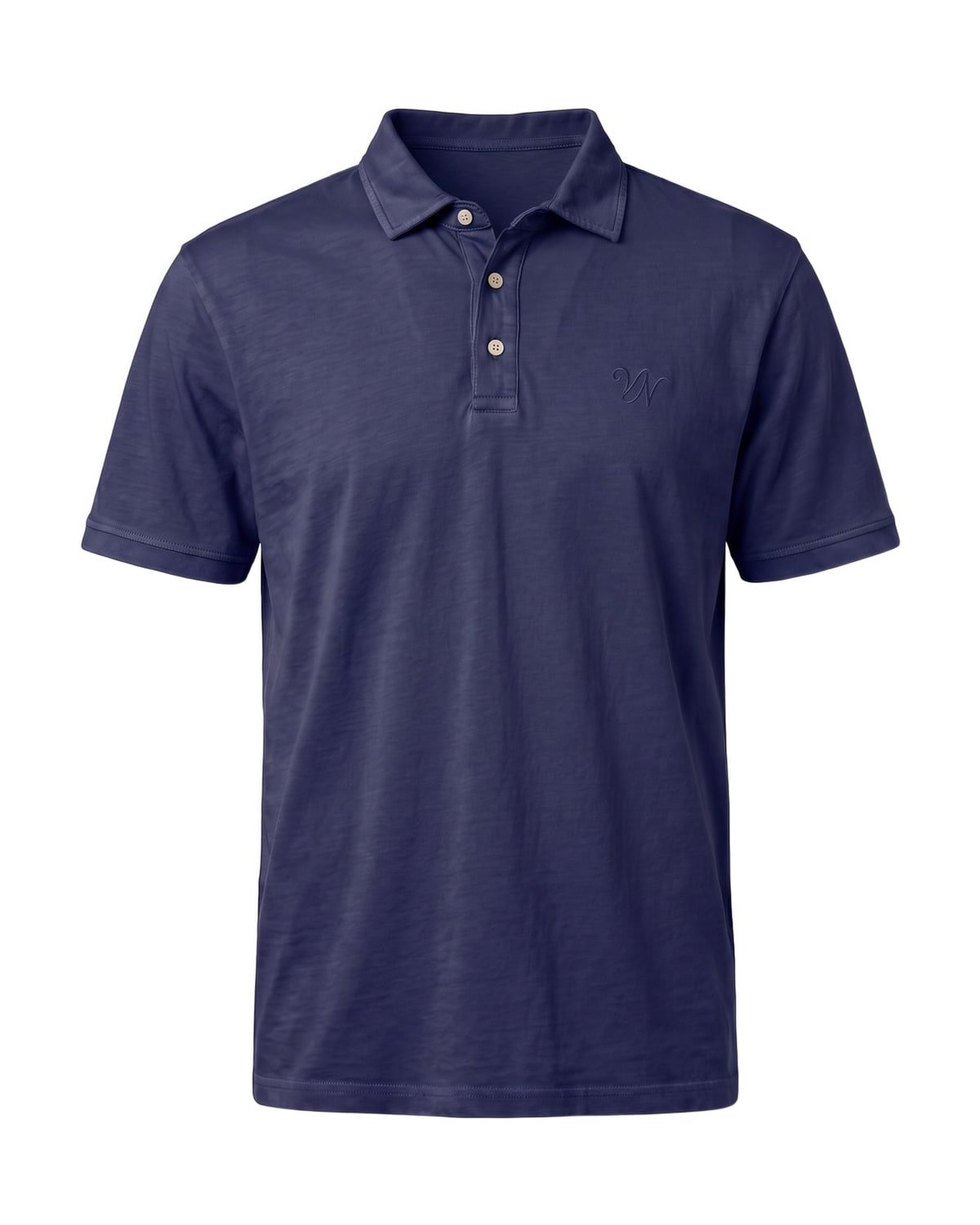 Riviera Linen Polo in Navy