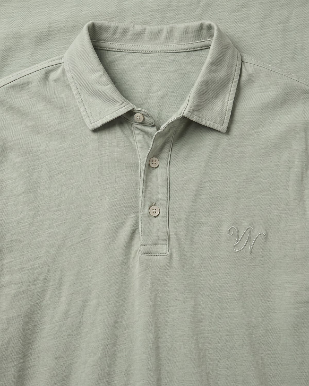 Riviera Linen Polo, fabric detail