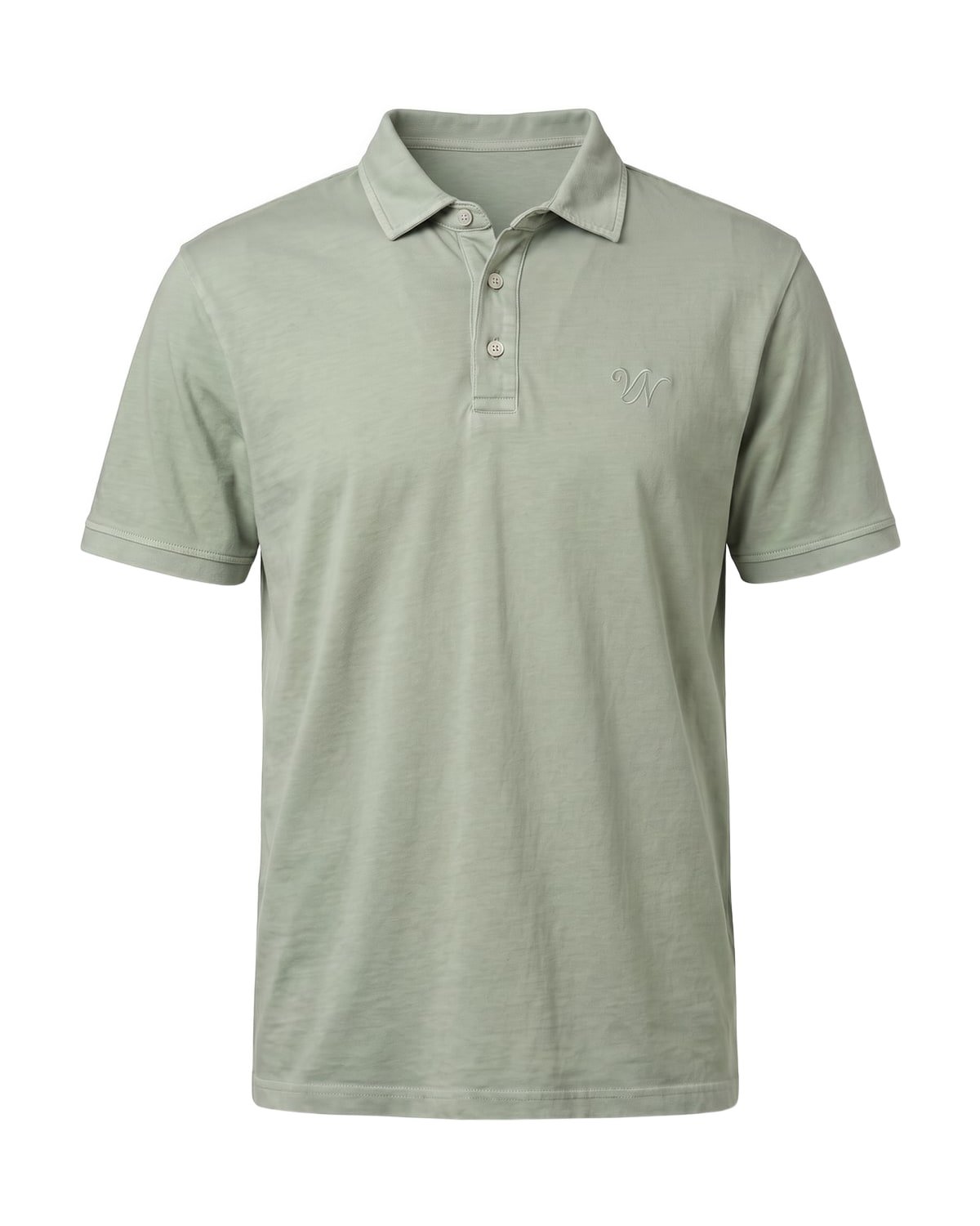 Riviera Linen Polo in Sage