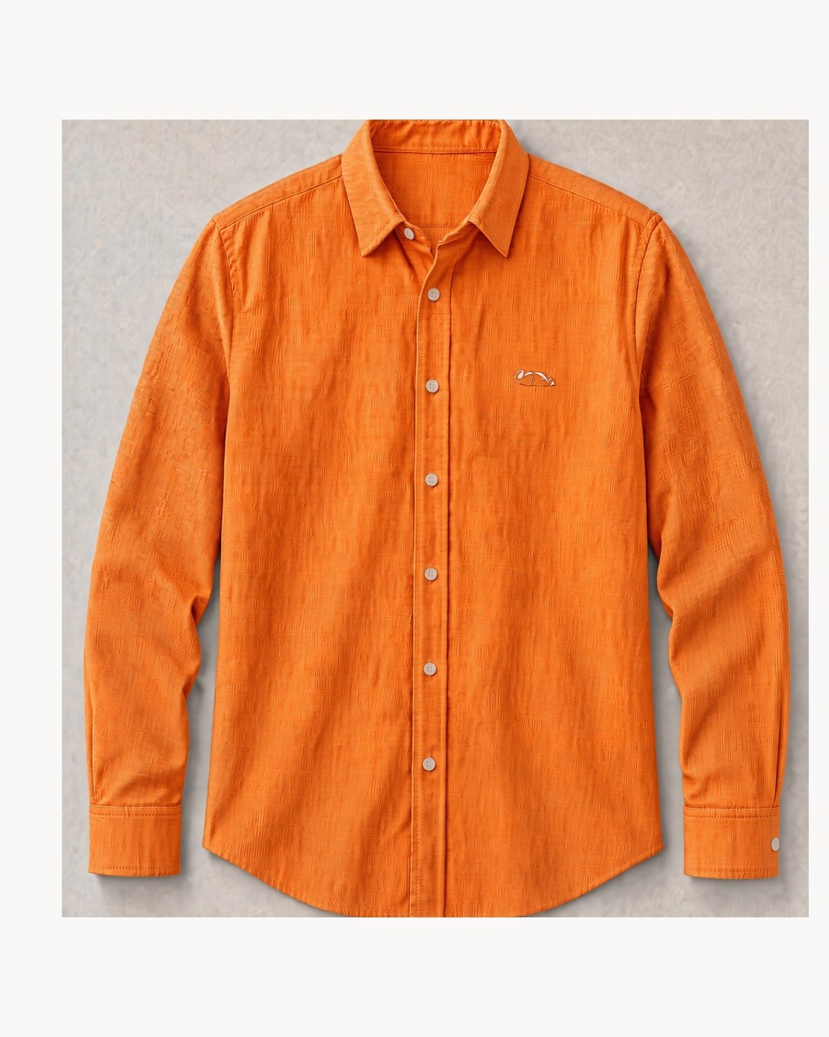 Riviera Linen Shirt in Clementine