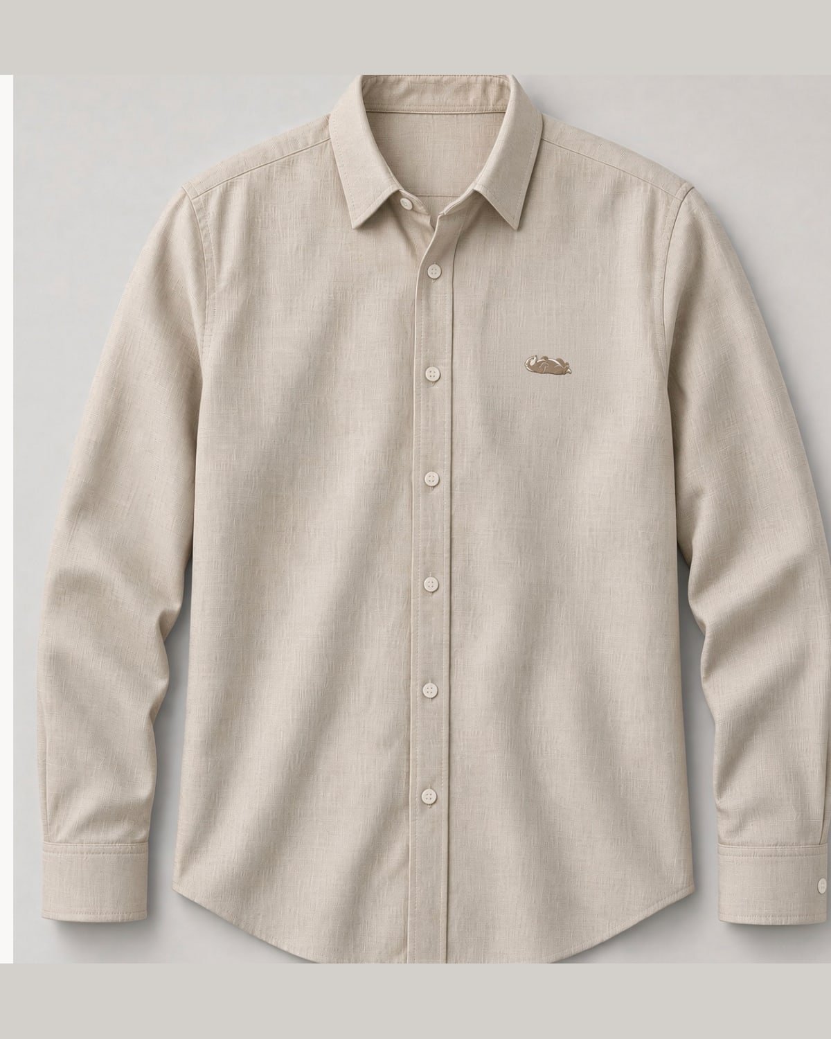 Riviera Linen Shirt in Oat