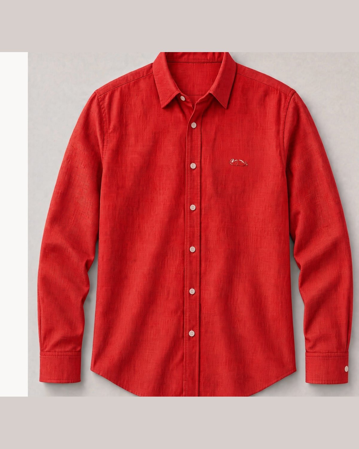 Riviera Linen Shirt in Red