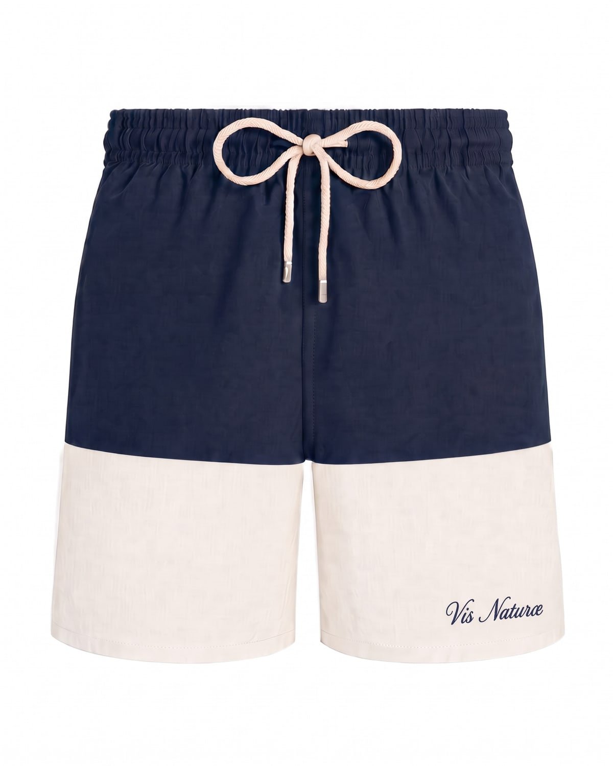 Shore Swim Short in Navy / Ecru