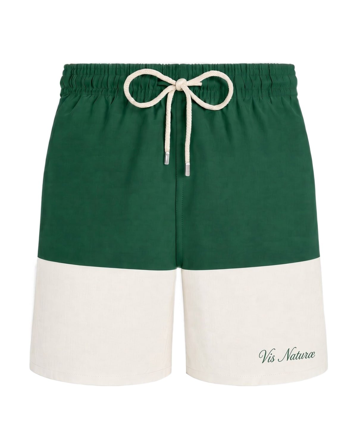 Shore Swim Short in Pine / Ecru