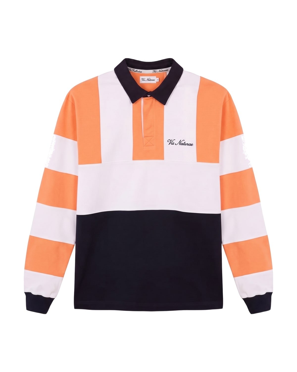 Touchline Rugby Shirt in Clementine / White / Navy