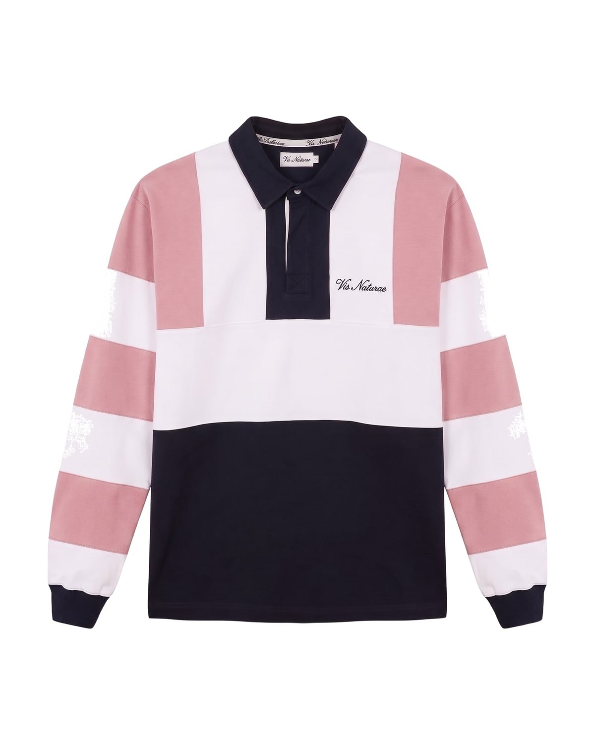 Touchline Rugby Shirt in Pink / White / Navy