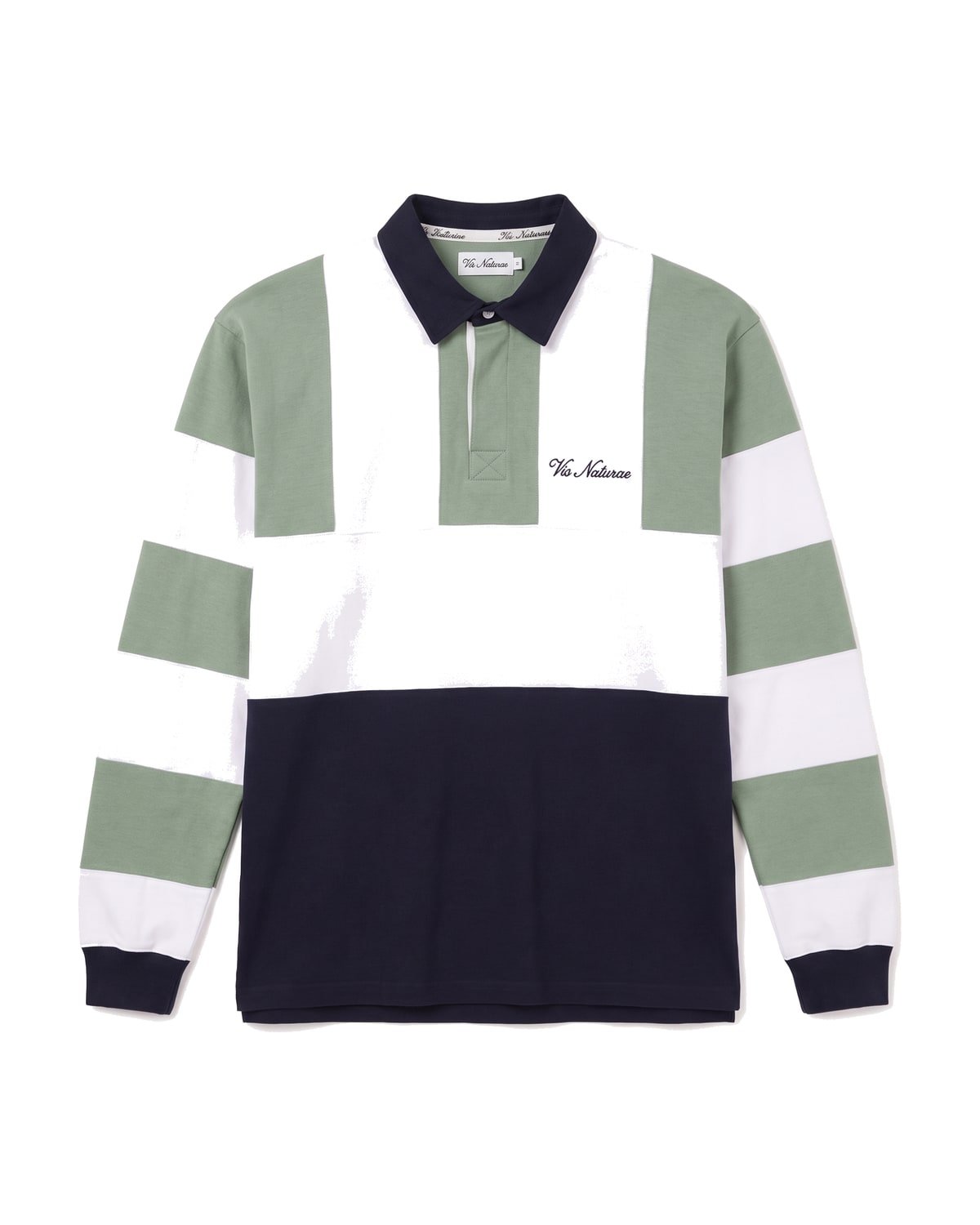 Touchline Rugby Shirt in Sage / White / Navy