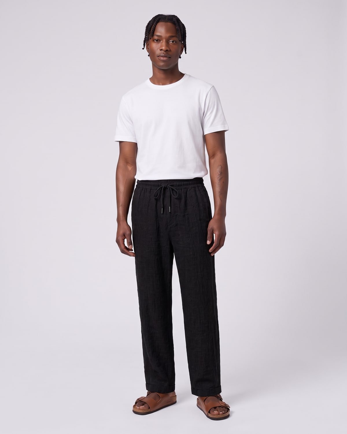 Veranda Linen Trouser, fabric detail