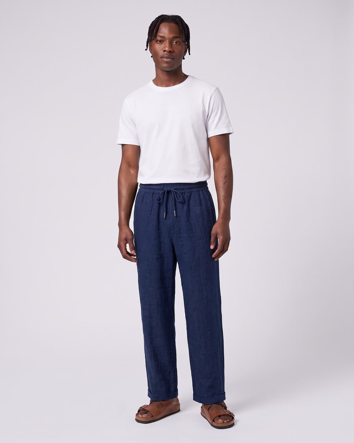 Veranda Linen Trouser, fabric detail