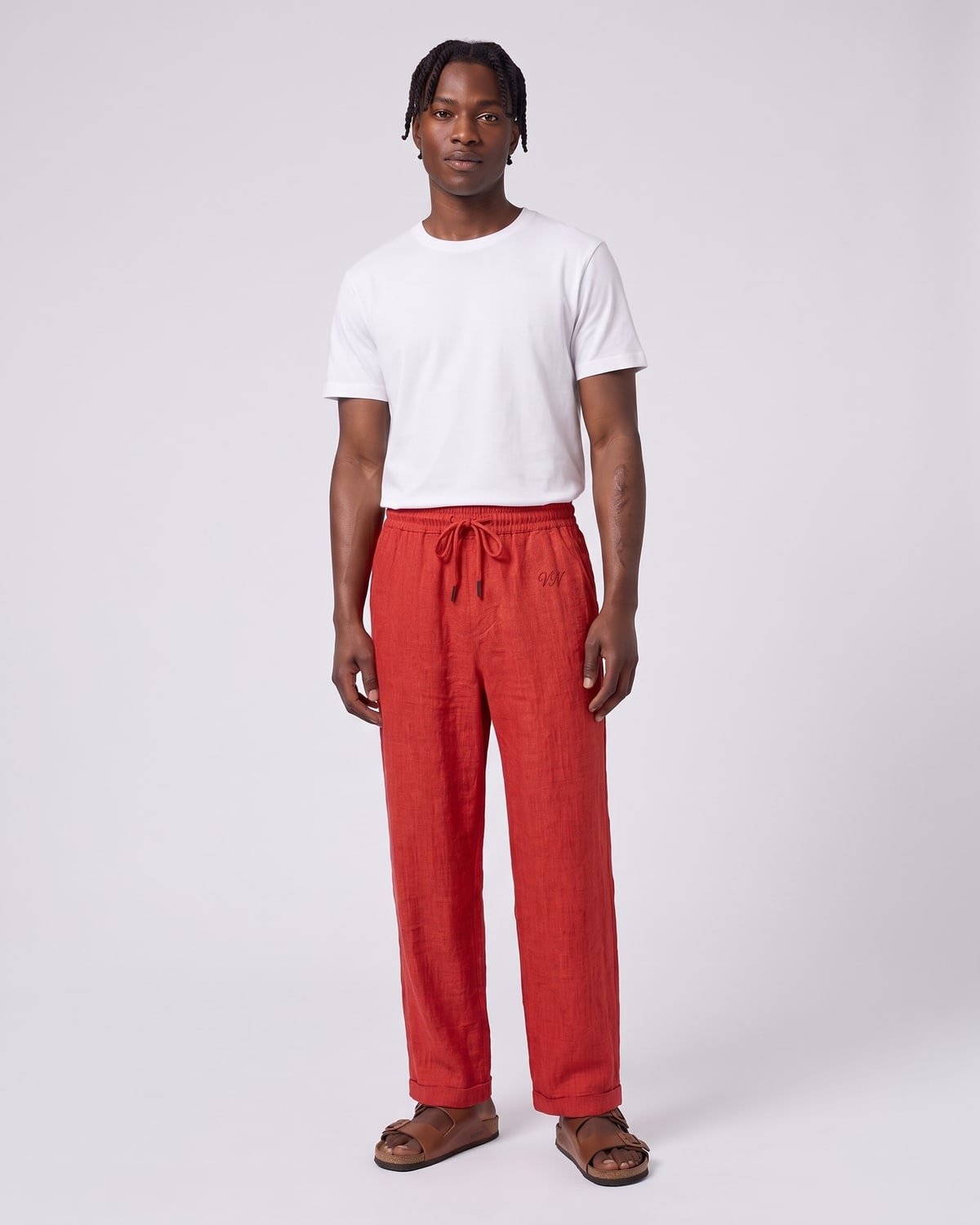 Veranda Linen Trouser, fabric detail