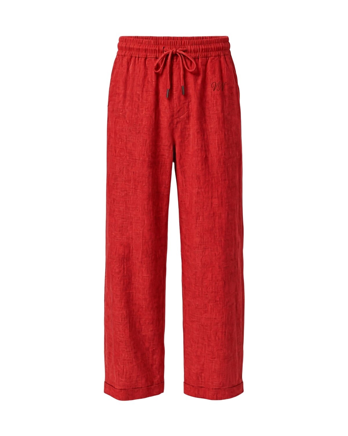 Veranda Linen Trouser in Red