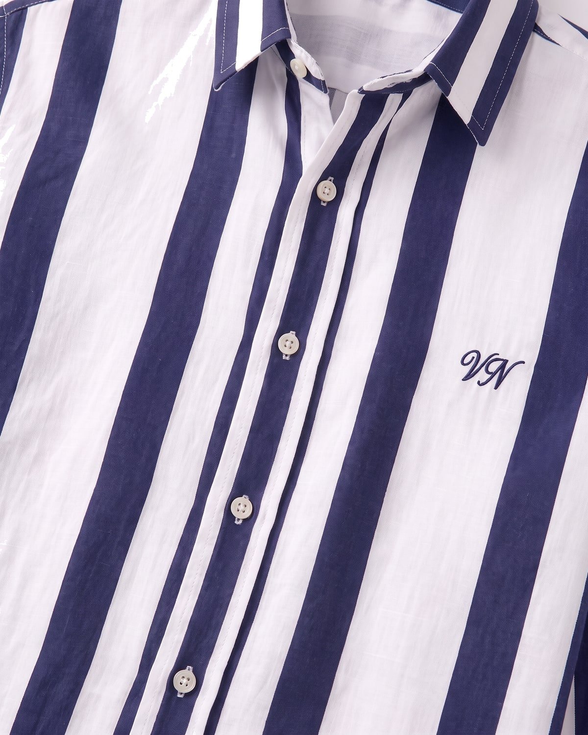Women’s Cabana Linen Shirt, fabric detail