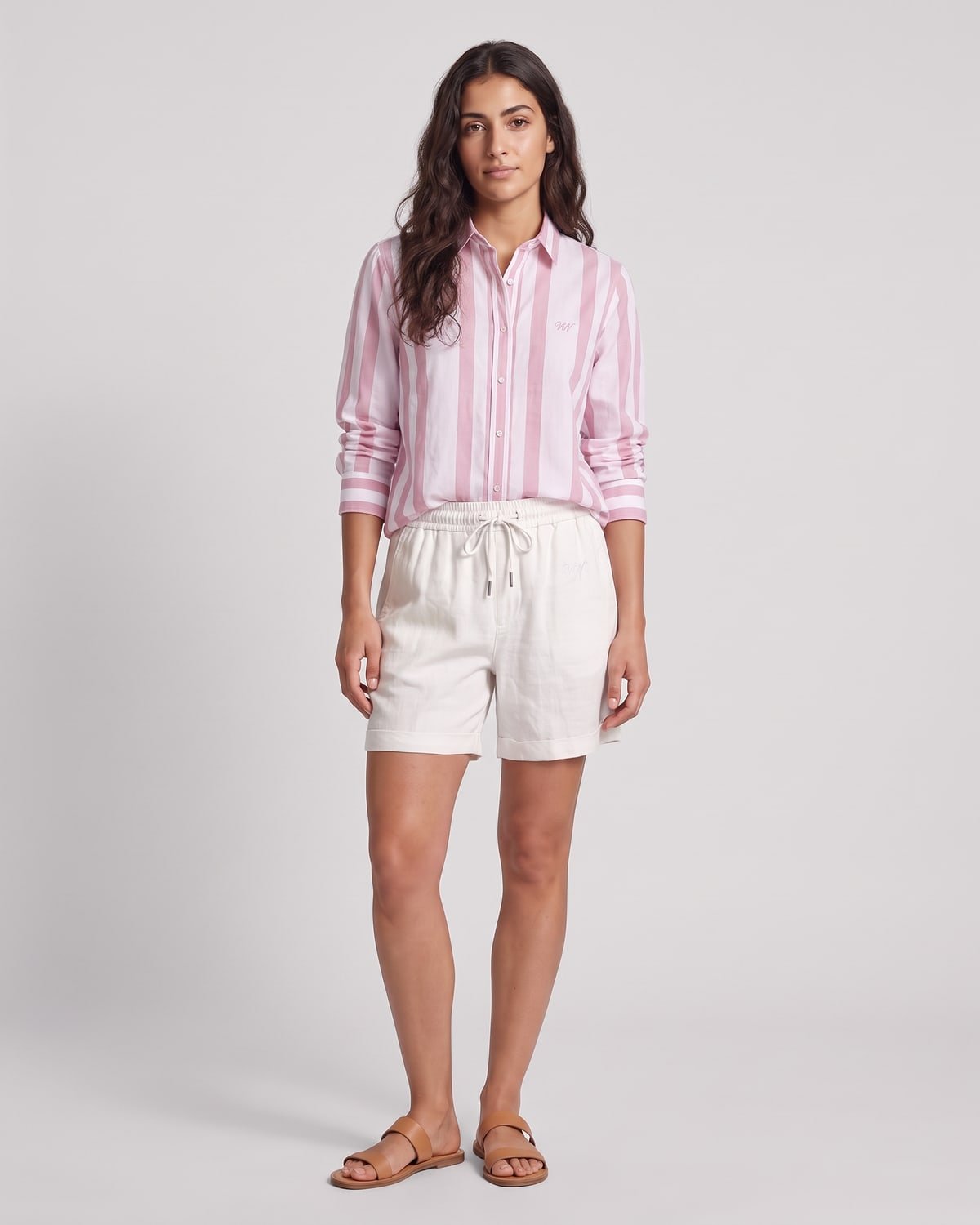 Women’s Cabana Linen Shirt, fabric detail
