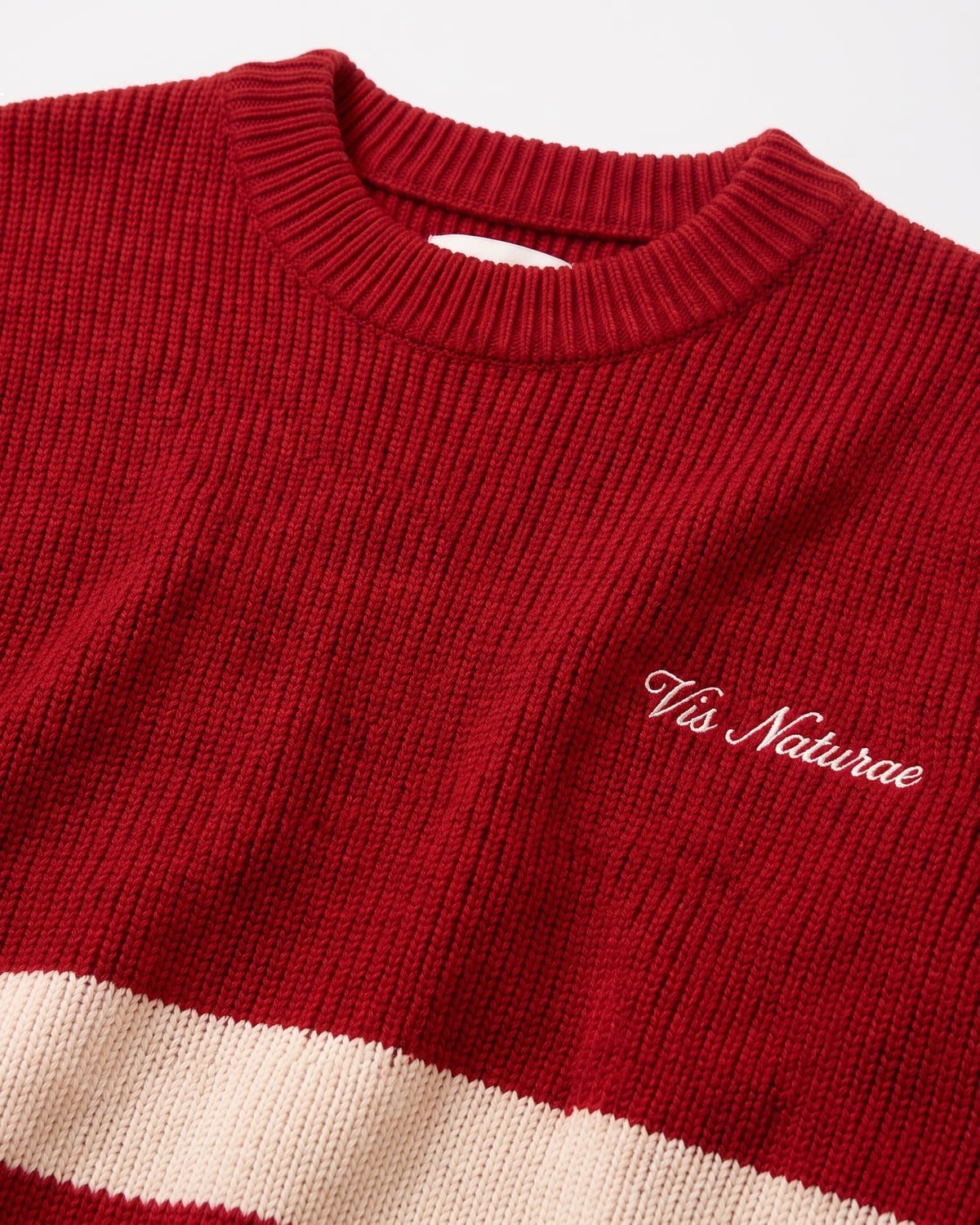 Women’s Mooring Stripe Crew, fabric detail