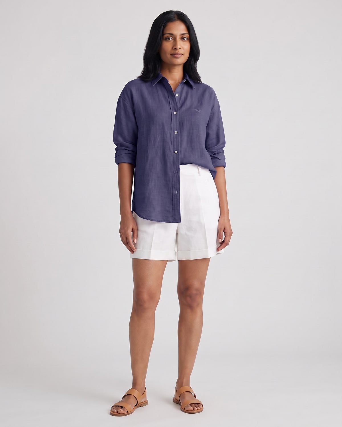 Women’s Riviera Linen Shirt, fabric detail
