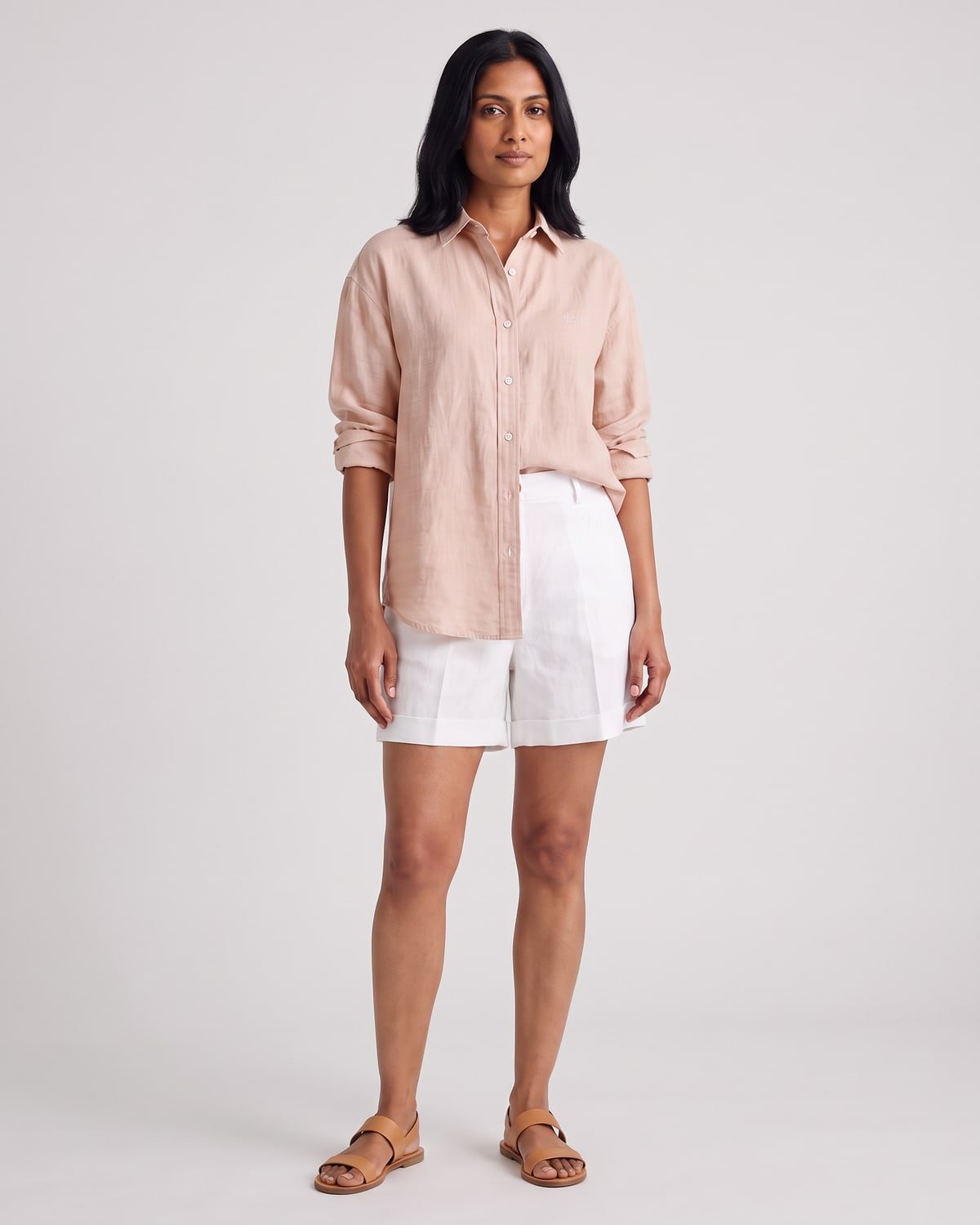 Women’s Riviera Linen Shirt, fabric detail