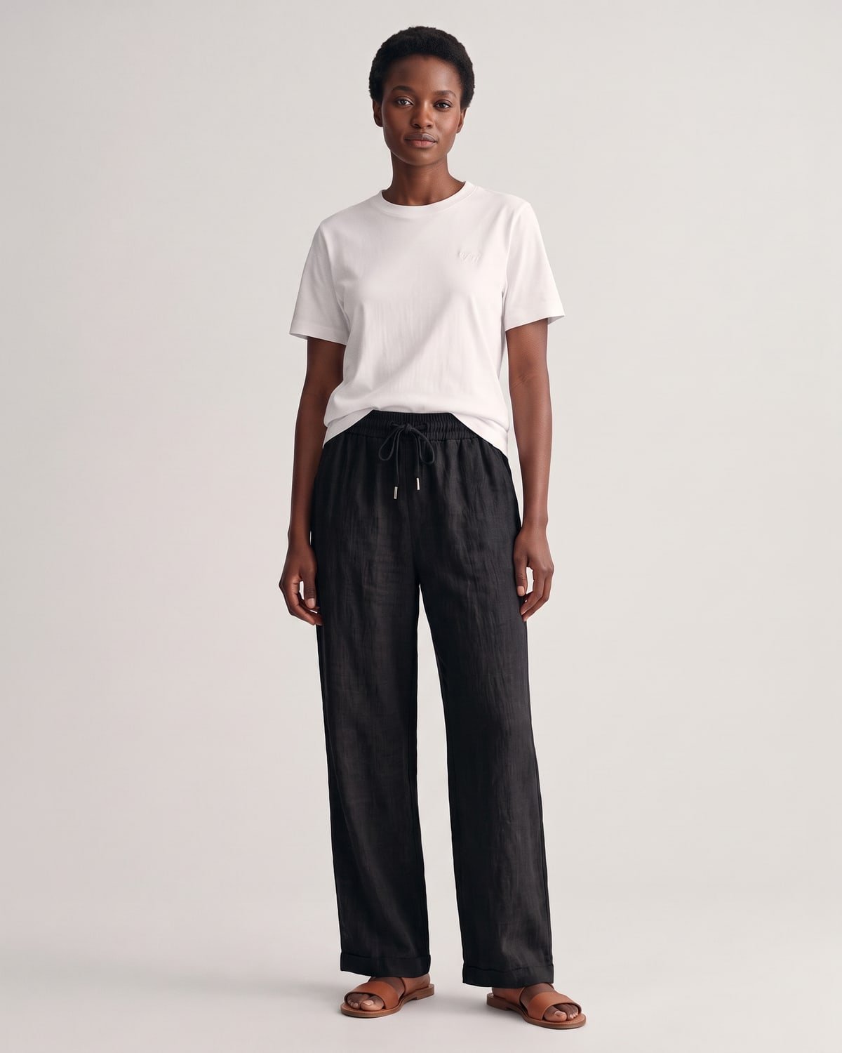 Women’s Veranda Linen Trouser, fabric detail