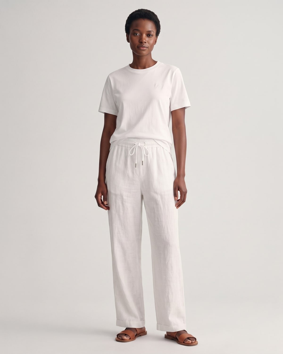 Women’s Veranda Linen Trouser, fabric detail